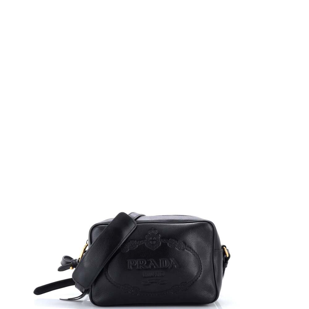 Prada Logo Camera Bag Embossed Leather #365497P14B